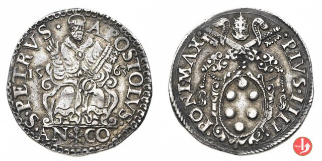 Testone (1563 - III t.) 1563 (Ancona)