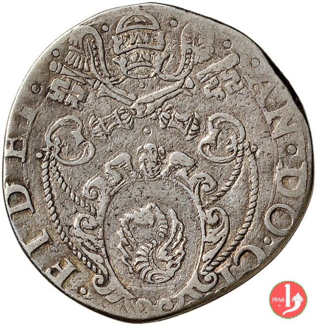 Testone (1582 - Stemma) 1582 (Ancona)