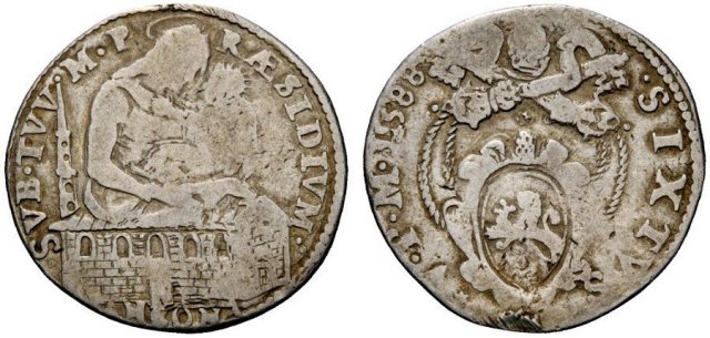 Testone (1588 - Beata Vergine) 1588 (Ancona)