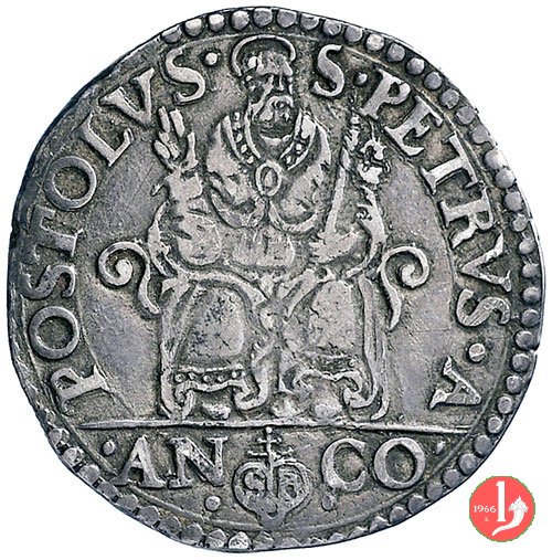Testone - III t. 1566-1572 (Ancona)