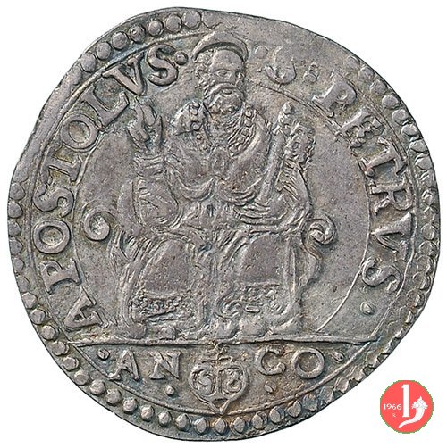 Testone - III t. 1566-1572 (Ancona)