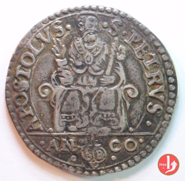 Testone - II t. 1566-1572 (Ancona)