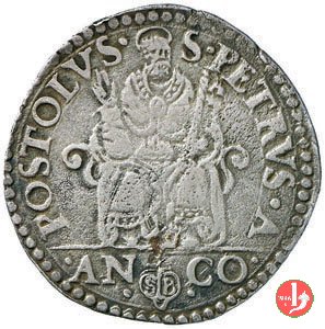 Testone - II t. 1566-1572 (Ancona)