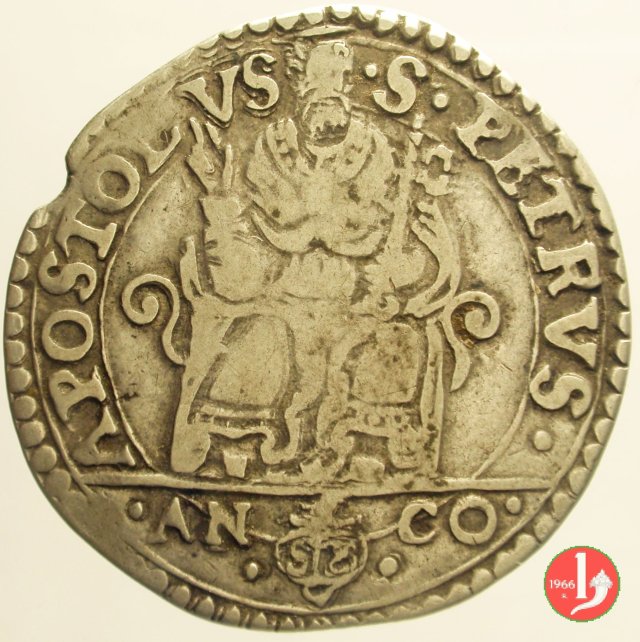 Testone - II t. 1566-1572 (Ancona)