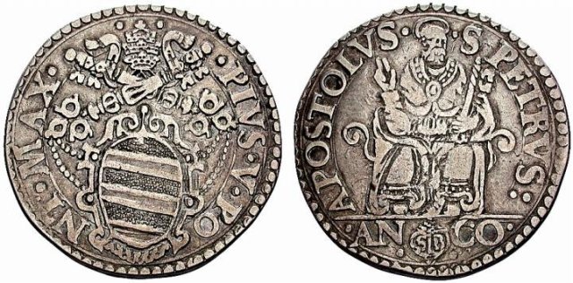 Testone - II t. 1566-1572 (Ancona)