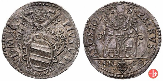 Testone - II t. 1566-1572 (Ancona)