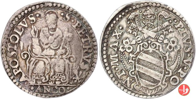 Testone - I t. 1566-1572 (Ancona)