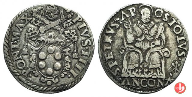 Testone (senza data - III t.) 1559-1565 (Ancona)