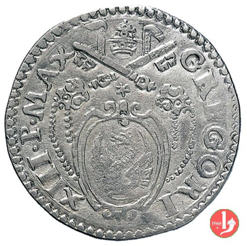 Testone (senza data - Pietro in piedi) 1 t. 1572-1585 (Ancona)