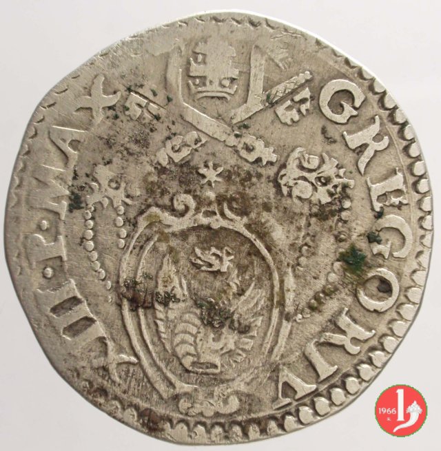 Testone (senza data - Pietro in piedi) 1 t. 1572-1585 (Ancona)