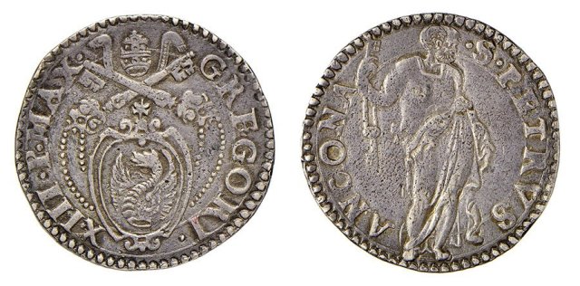 Testone (senza data - Pietro in piedi) 1 t.  (Ancona)