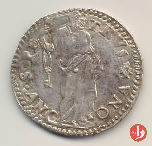 Testone (senza data - Pietro in piedi) 2 t. 1572-1585 (Ancona)