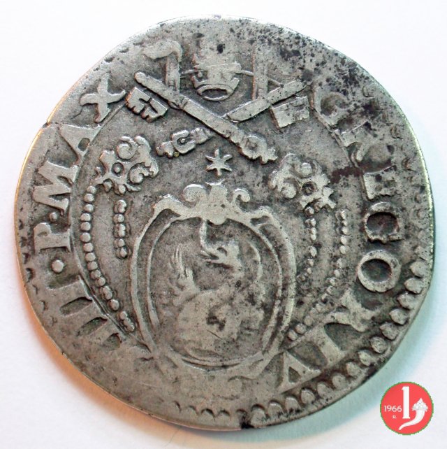 Testone (senza data - Pietro in piedi) 2 t. 1572-1585 (Ancona)