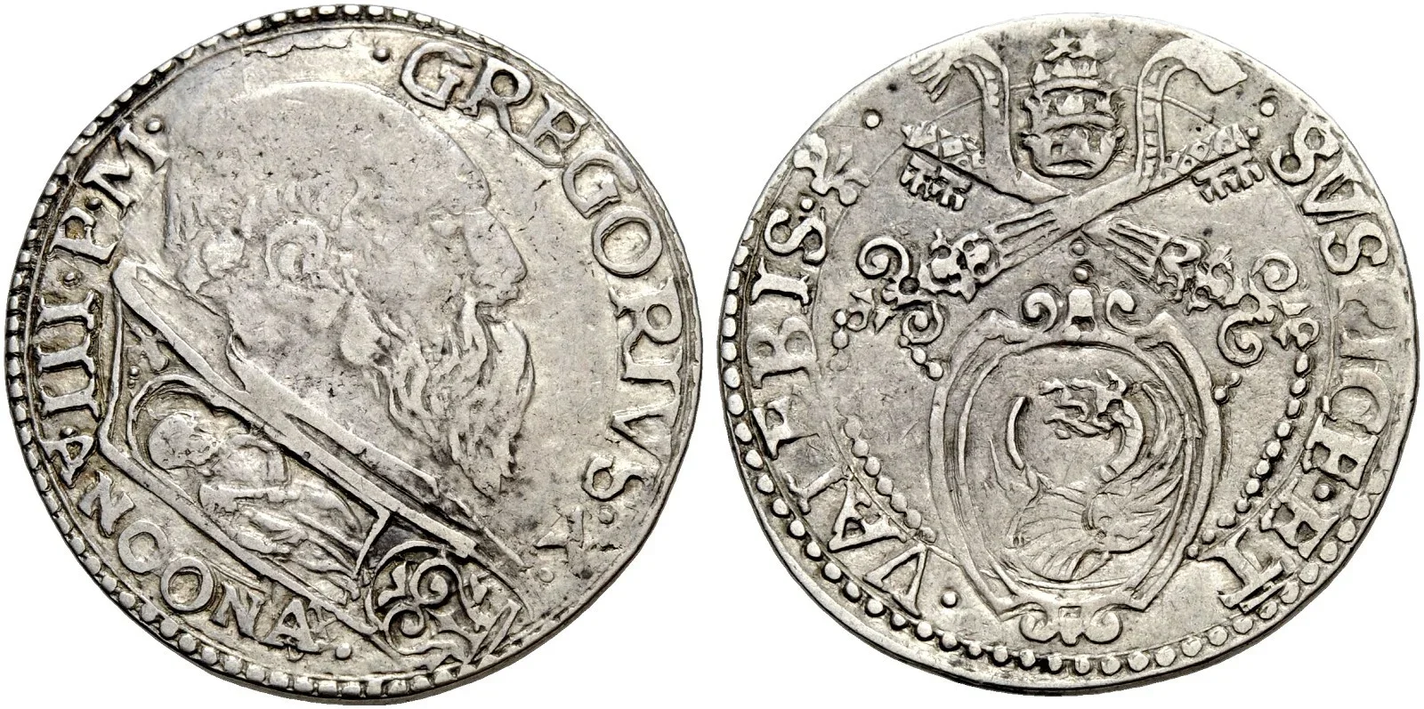 Testone (senza data - Stemma cornici diverse)  (Ancona)