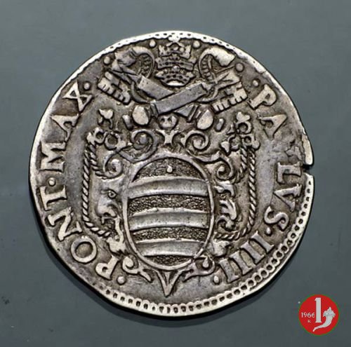 Testone (senza data - con volute e globo) 1555-1559 (Ancona)