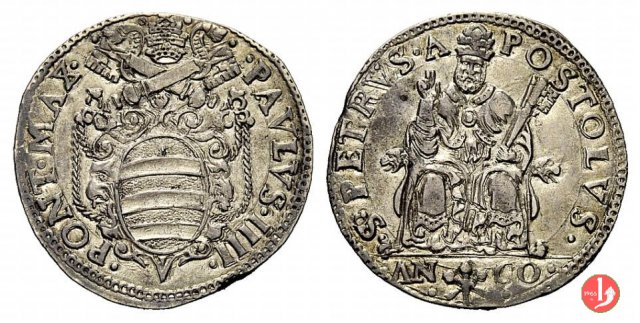 Testone (senza data - con volute e globo) 1555-1559 (Ancona)