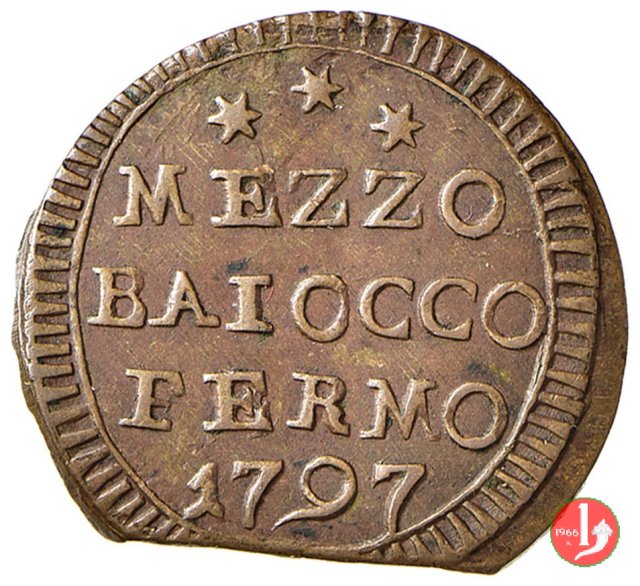 mezzo baiocco 1797 (Fermo)