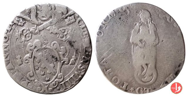 testone (con la Concezione) 1593-1594 (Fano)