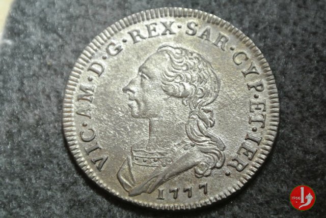 Mezzo scudo da 3 lire 1777 (Torino)