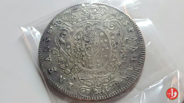 Piastra con stemma 1° tipo 1766 (Napoli)