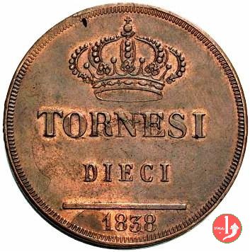 10 Tornesi 1838 (Napoli)