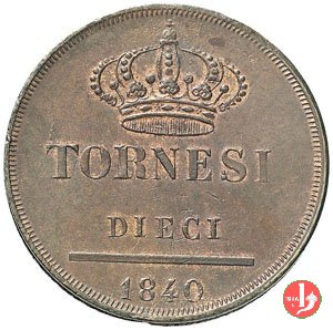 10 Tornesi 1840 (Napoli)