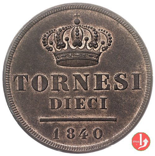 10 Tornesi 1840 (Napoli)