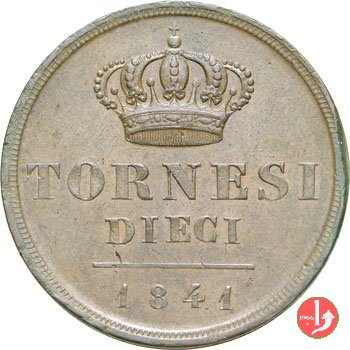 10 Tornesi 1841 (Napoli)