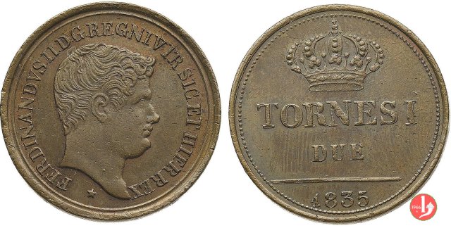 2 Tornesi 1835 (Napoli)