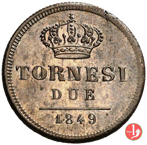 2 Tornesi 1849 (Napoli)