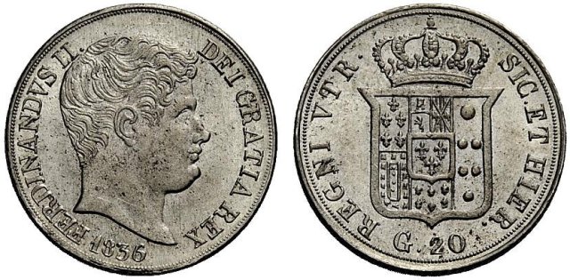 Tarí da 20 Grana 1836 (Napoli)