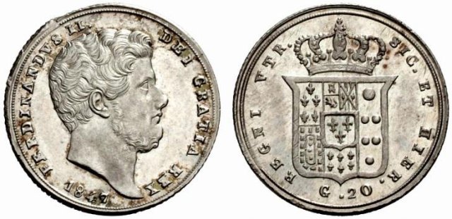 Tarí da 20 Grana 1847 (Napoli)
