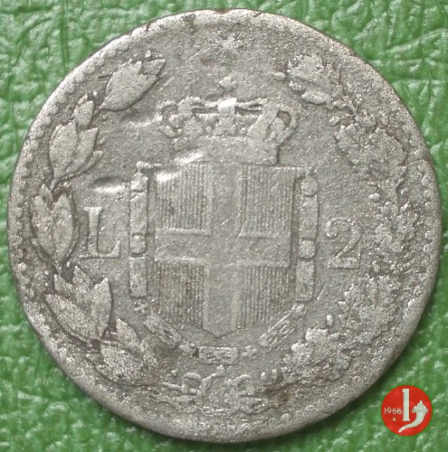 2 lire 1887