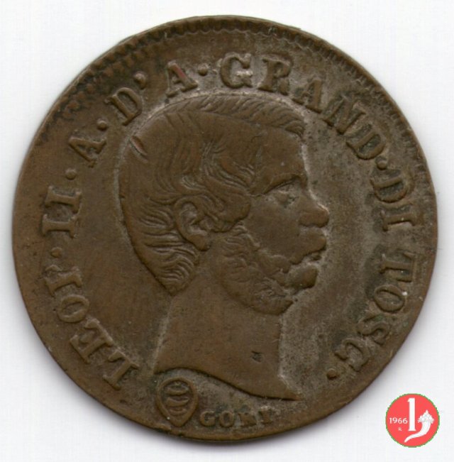 10 quattrini (secondo tipo) 1858 (Firenze)