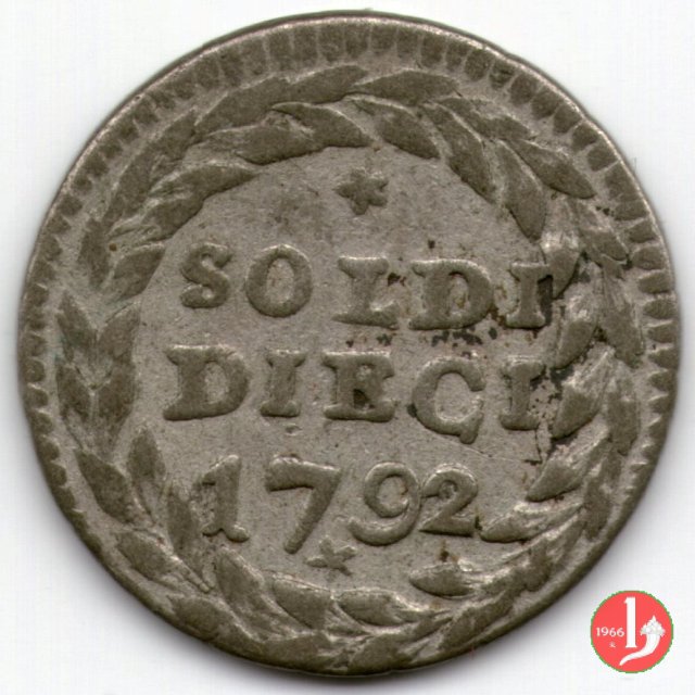 10 soldi nuovi 1792 (Genova)