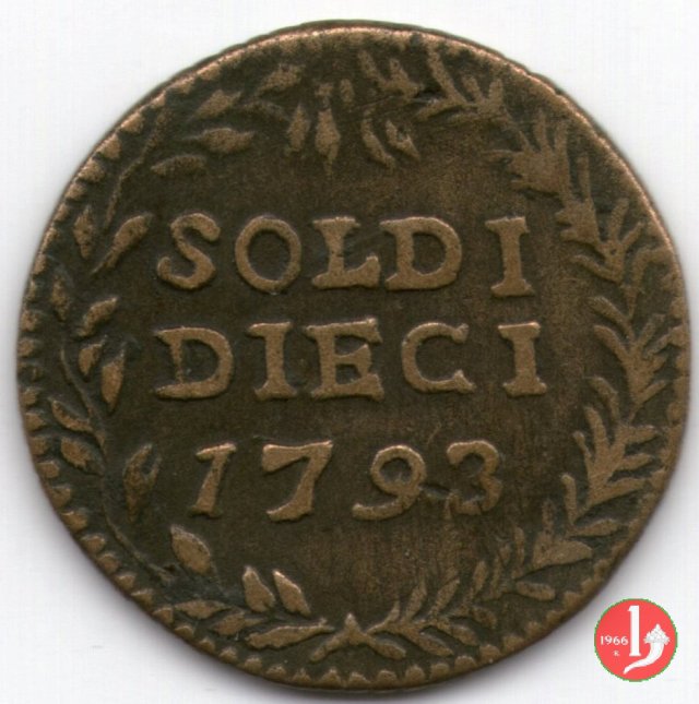 10 soldi nuovi 1793 (Genova)