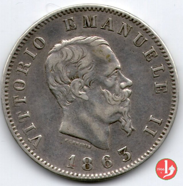 1 lira stemma 1863 (Milano)