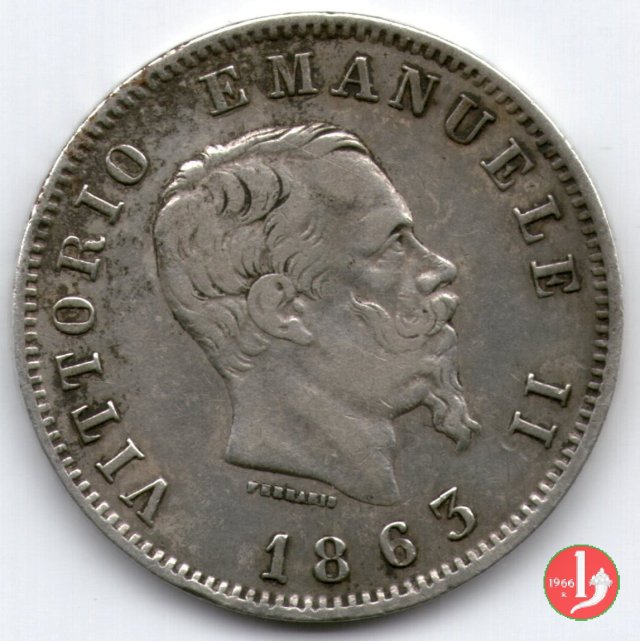 1 lira valore 1863 (Milano)