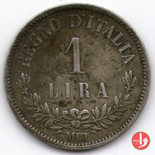 1 lira valore 1863 (Milano)