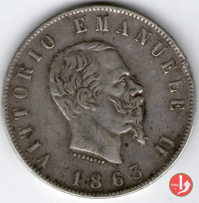 2 lire stemma 1863 (Torino)