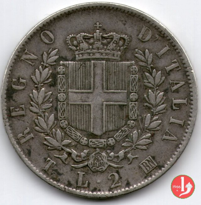 2 lire stemma 1863 (Torino)