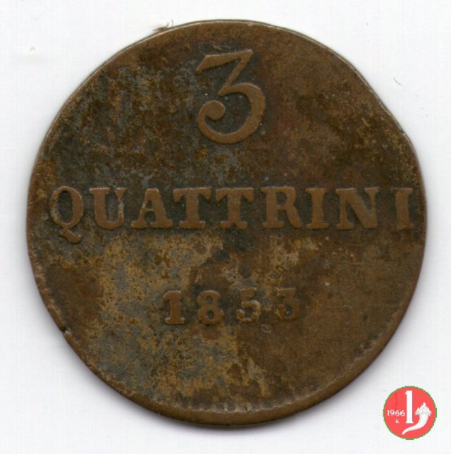 3 quattrini 1853 (Firenze)