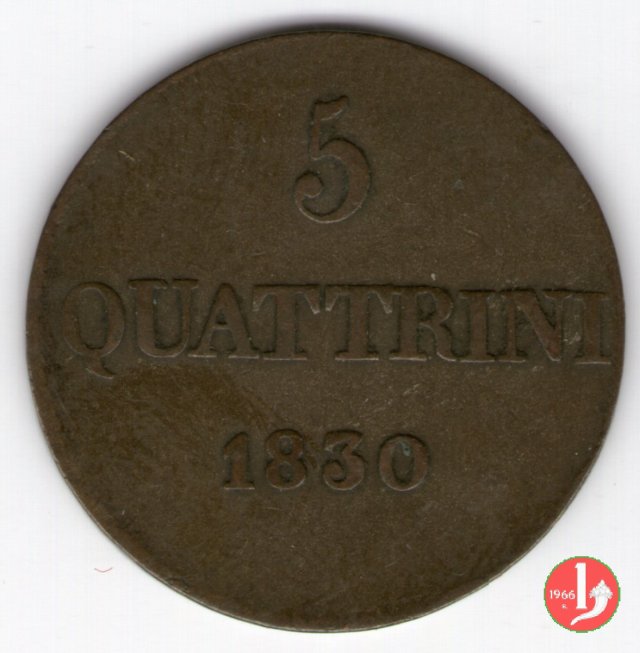 5 quattrini 1830 (Firenze)