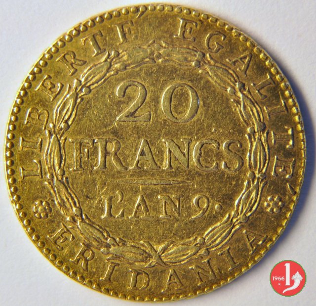 20 Franchi o Marengo 1800-1801 (Torino:Parigi)