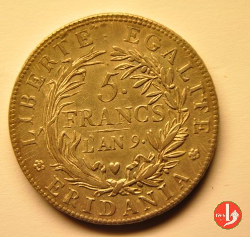 5 francs 1800-1801 (Torino)