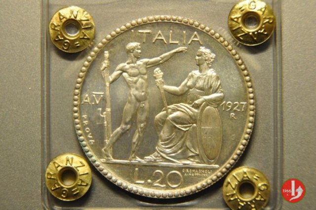 prova 20 lire littore 1927 (Roma)