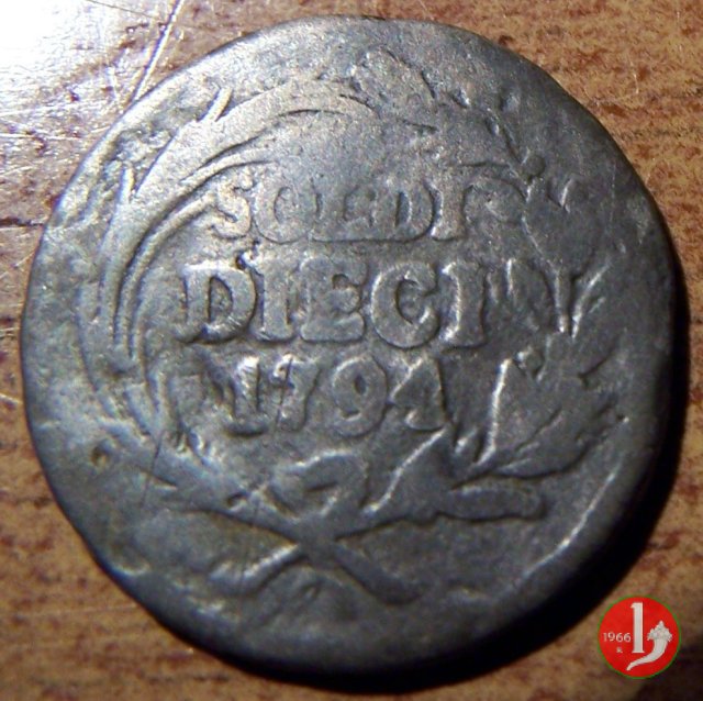 10 soldi nuovi 1794 (Genova)