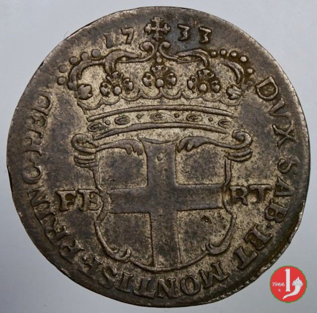 5 Soldi I tipo 1733 (Torino)