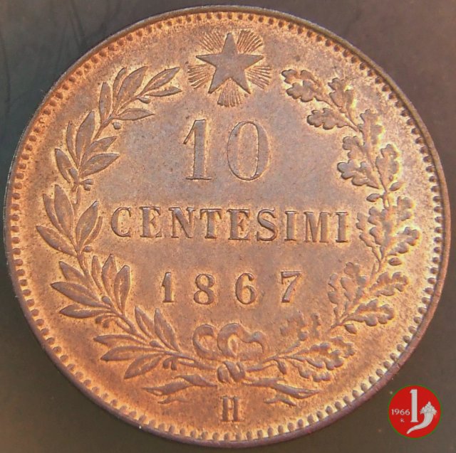 10 centesimi 1867 (Birmingham)