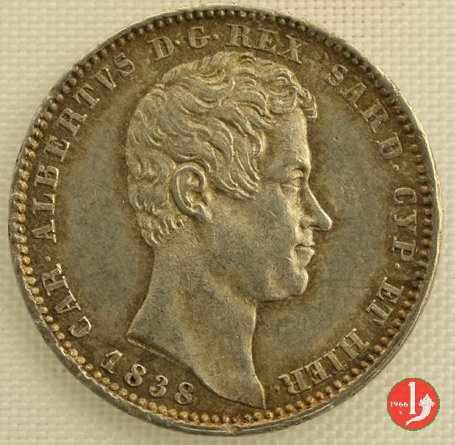 1 lira 1838 (Torino)